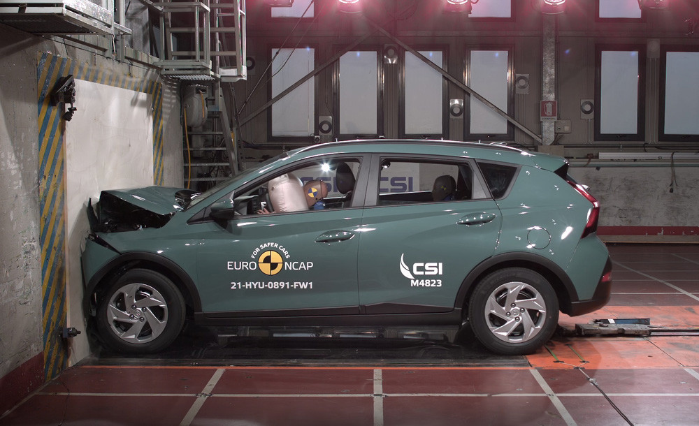 La Hyundai i20 créditée de quatre étoiles sur cinq possibles aux crash